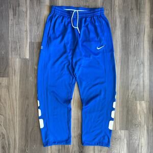 Nike Elite Therma-Fit Track Pants Men's Size XL Blue White Striped 645089-480